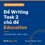 Đề IELTS Writing Task 2 chủ đề Education 2024–2025: 6 đề thật kèm dạng đề và dàn ý