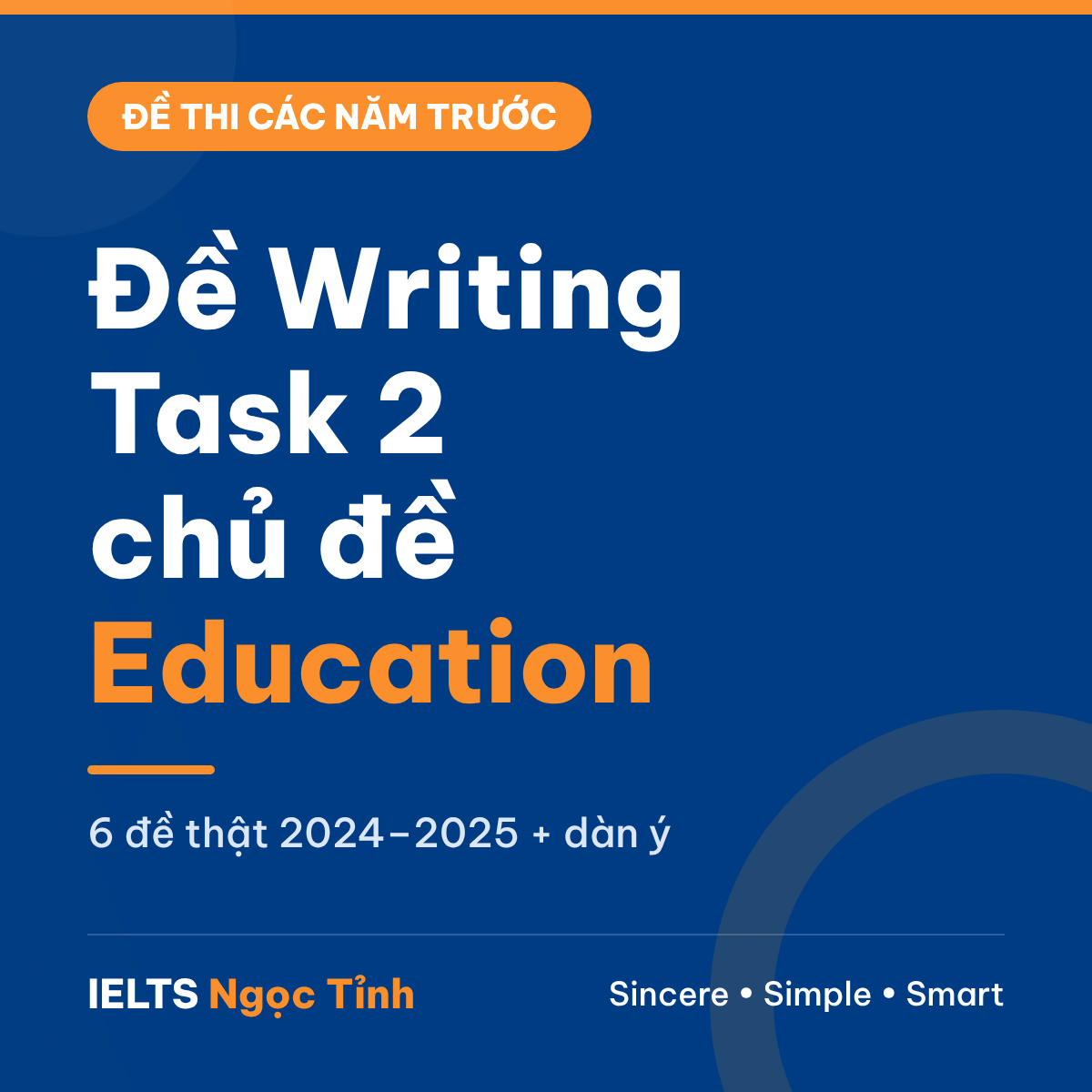 Đề IELTS Writing Task 2 chủ đề Education 2024–2025: 6 đề thật kèm dạng đề và dàn ý