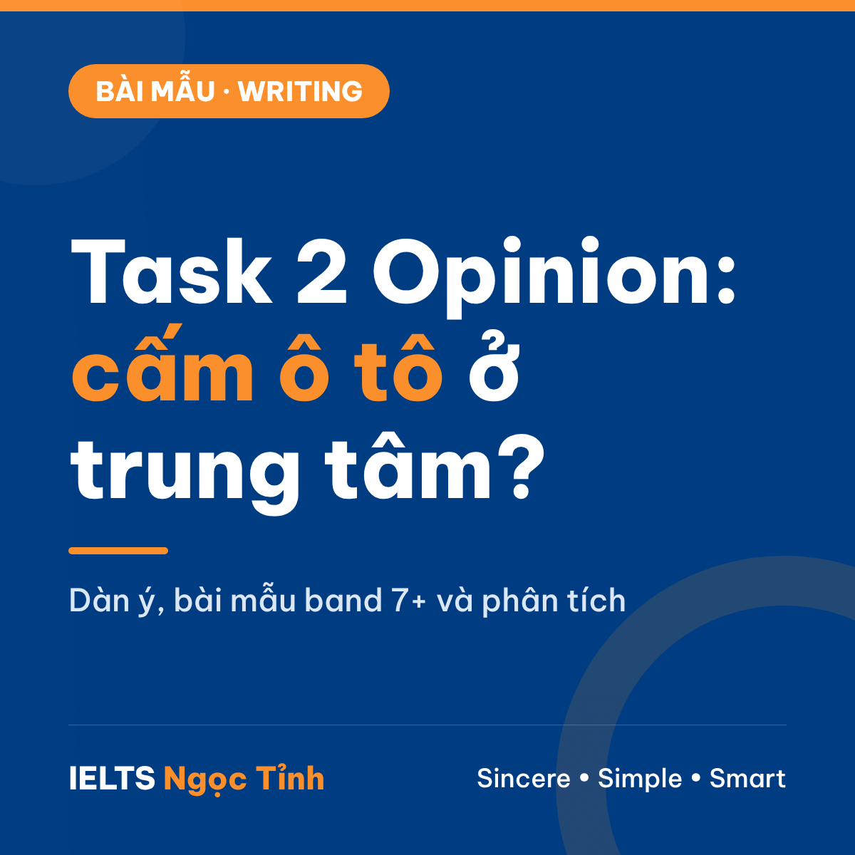 Bài mẫu IELTS Writing Task 2 dạng Opinion: có nên cấm ô tô cá nhân ở trung tâm thành phố? (có phân tích)