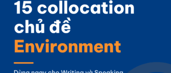 15 collocation chủ đề Environment dùng ngay cho IELTS Writing và Speaking