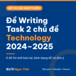 Đề IELTS Writing Task 2 chủ đề Technology 2024–2025: 6 đề thí sinh báo lại kèm dạng đề và dàn ý