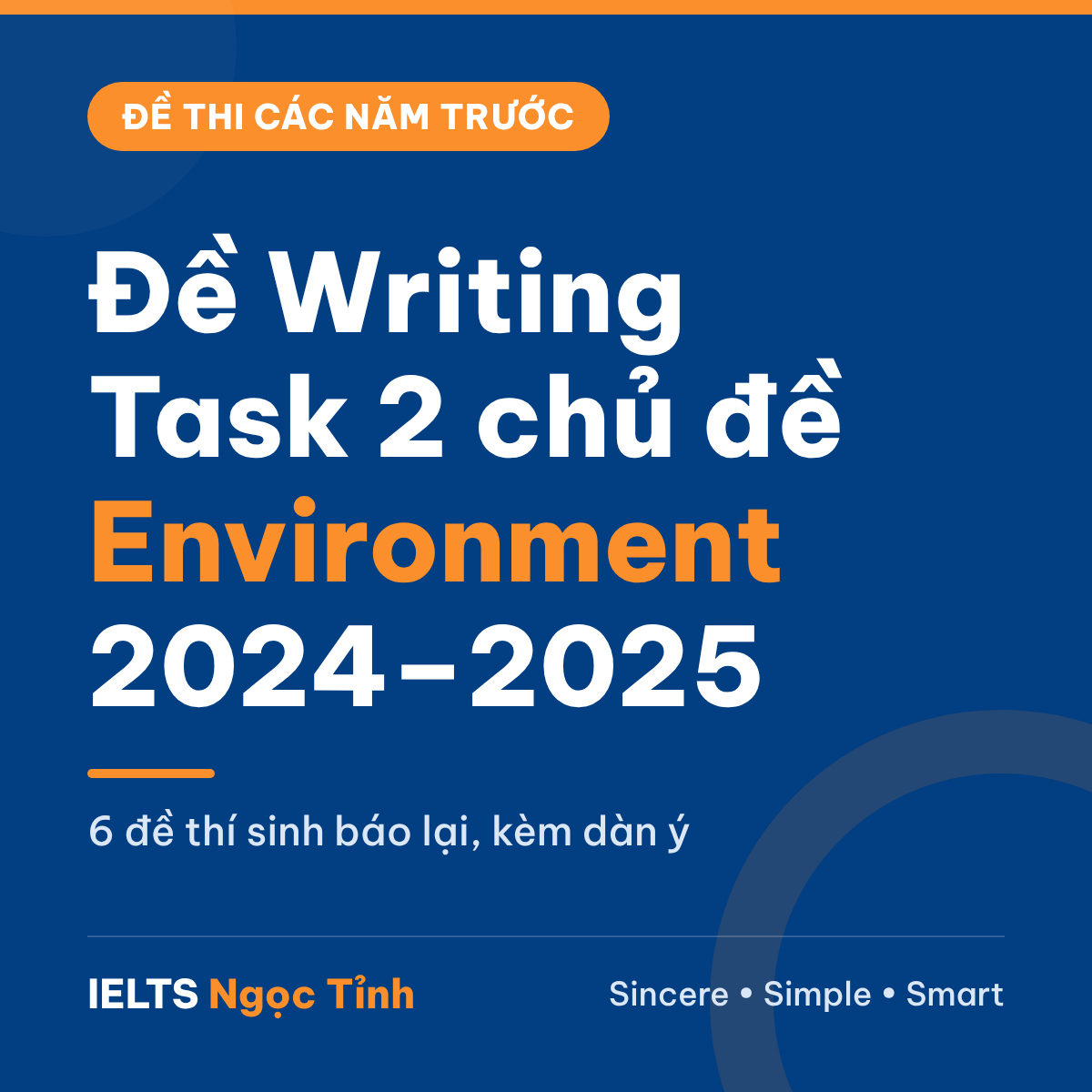 Đề IELTS Writing Task 2 chủ đề Environment 2024–2025: 6 đề thí sinh báo lại kèm dạng đề và dàn ý