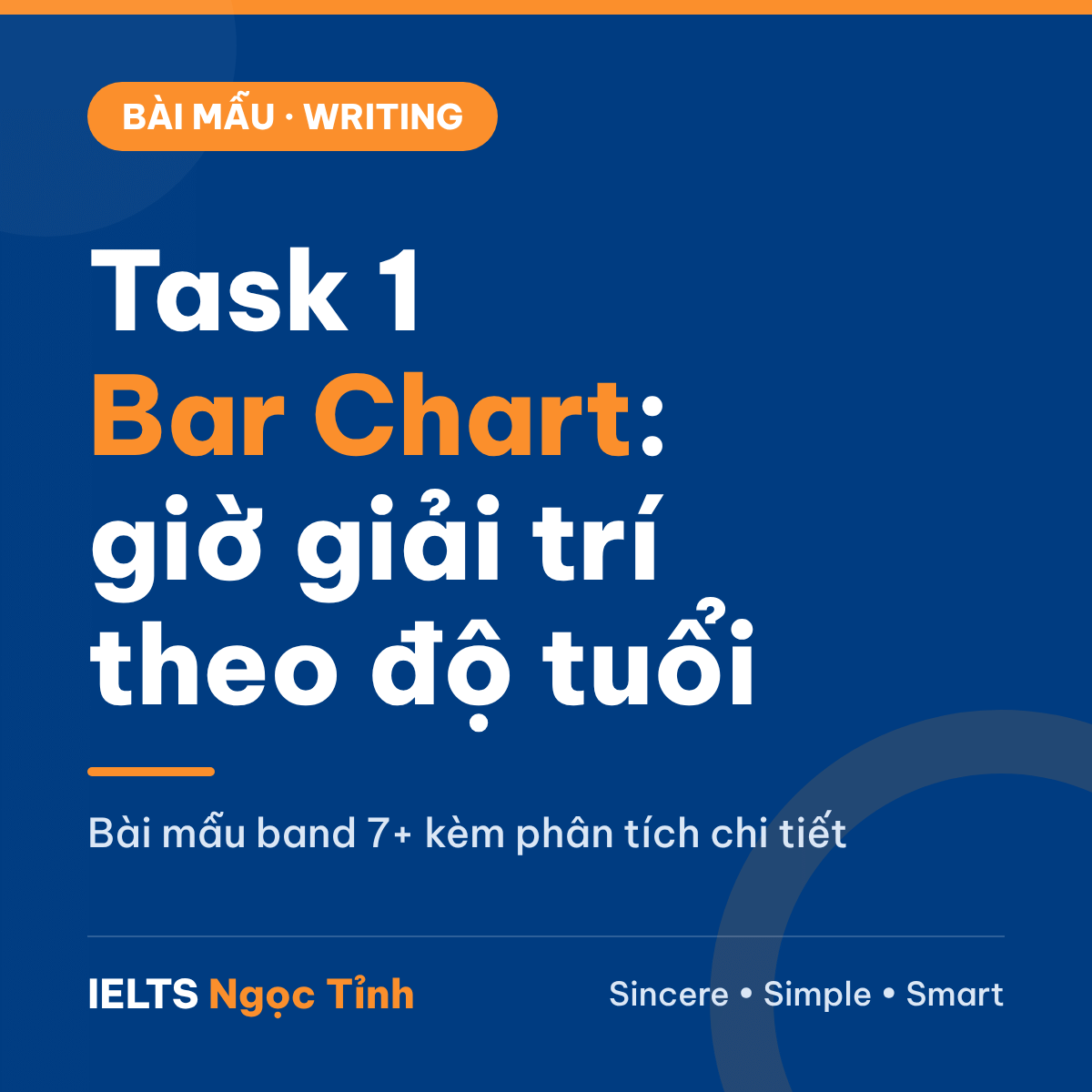 Bài mẫu IELTS Writing Task 1 Bar Chart: thời gian dành cho 4 hoạt động giải trí theo độ tuổi (có phân tích)