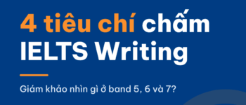 4 tiêu chí chấm IELTS Writing: giám khảo nhìn gì ở band 5, 6 và 7?