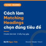 Cách làm Matching Headings trong IELTS Reading: 5 bước chọn đúng tiêu đề và 4 bẫy hay gặp