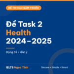 Đề IELTS Writing Task 2 chủ đề Health 2024–2025: các đề thí sinh báo lại kèm dạng đề và dàn ý