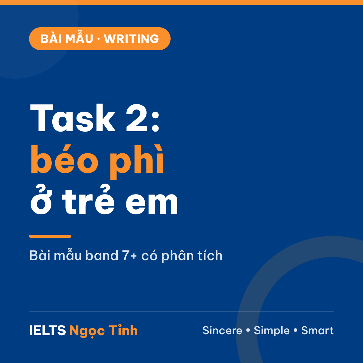 Bài mẫu IELTS Writing Task 2 dạng Problem–Solution: béo phì ở trẻ em (có phân tích)