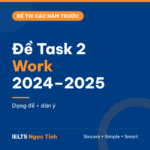 Đề IELTS Writing Task 2 chủ đề Work 2024–2025: các đề thí sinh báo lại kèm dạng đề và dàn ý