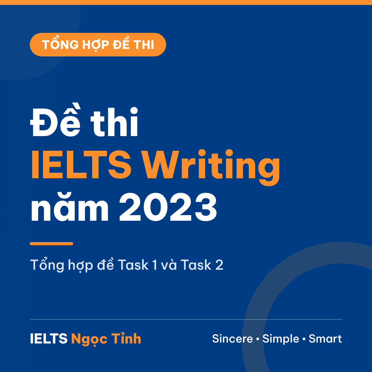 Đề thi IELTS Writing năm 2023 – IELTS Ngọc Tỉnh